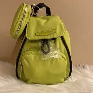 NWT Steve Madden Small Neon Green Mini Backpack Nylon Mini Backpack | SewLab USA main image 4